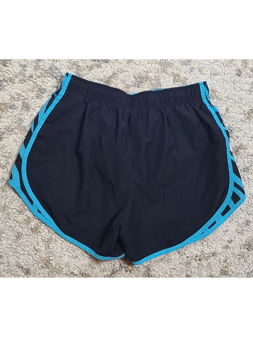Nike Dri-FIT Women's Athletic Shorts Black and Blue Size Small
